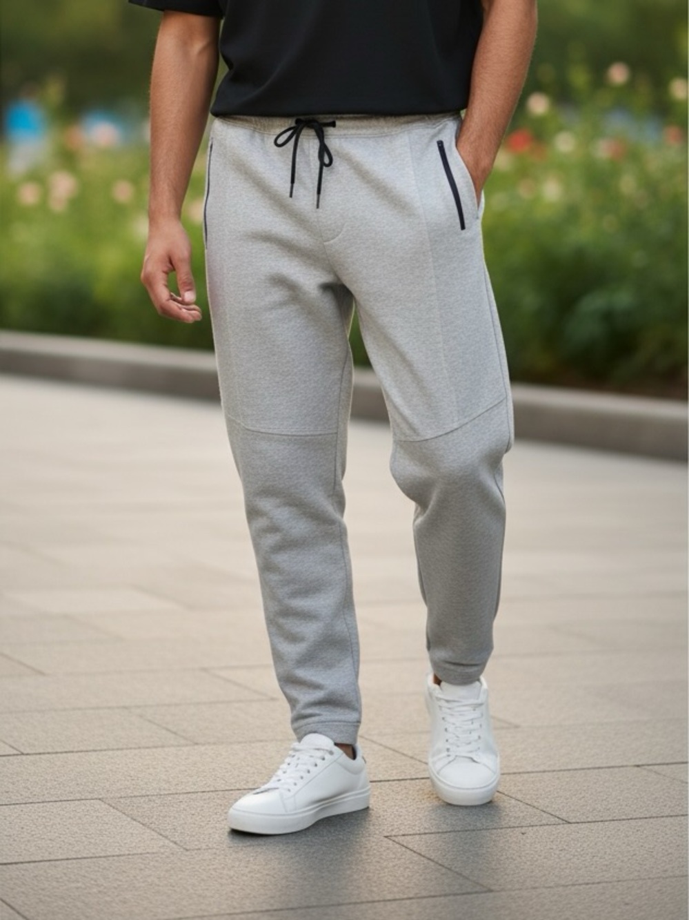 Bluenotes Heather Gray Joggers with Black Accent🌸🌸